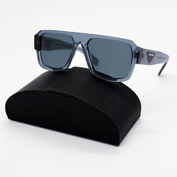 NEW PRADA PR22YS 19O70B SUNGLASSES MEN PR 22YS 19O70B GREY SQUARE SPR 22Y - Picture 1 of 8